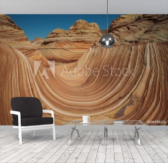 Picture of Arizona Wave - Famous Geology rock formation in Pariah Canyon b